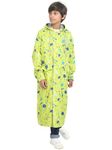 FabSeasons Printed Waterproof Long/Full raincoat for kids - Boys & Girls with hood, Age 11-12 Years