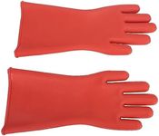 Yosoo Health Gear Electrician Work Gloves, 1 Pair Electrical Insulated Safety Gloves, 12KV Rubber Class 00 High Voltage Electric Gloves Insulating Work Gloves for Electrician Repair
