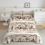 Wild West Comforter Set Twin Cowboys Bedding For Man Teens Boy American Western Desert Hunting Horse Riding Bedding Comforter Sets Hand Drawn Illustration Mountain Cactus Room Decor Duvet Insert