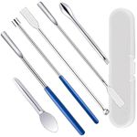 7 Pcs Capsule Filling Machine Kits for Empty Pill Capsules Filler - Micro Tiny Spoon Spatula, Scoop Filling Tray, Herb Powders Tamper Tool for Gel Capsules (7 Pcs Capsule Filling Machine Kits)