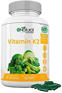 Vitamina K2 MK7. Suplemento Natural . Protege Corazón, Cerebro. Huesos Fuertes. 180 Cápsulas de Clorofila 200mg. VEGANO. Dosis: 1 al día. CE. N2 Natural Nutrition