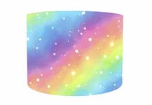 Pastel Galaxy Lampshade For Ceiling Light, Choice of 20cm, 25cm, 30cm, 35cm, 40cm Diameter, Nebula Galaxy Light Shade, Pastel Rainbow Bedroom Accessories For Girls, Pastel Galaxy Light Shade For Kids