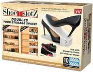 Shoe Slotz Space-Saving Storage Units in Ivory | As Seen on TV | No Assembly Required | Limited Edition Price Club Value Pack, 10 Piece Set