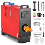 Redriver Diesel Heater 8KW All in One, 12V/24V Parking Fuel Heater, Night Air Heater with Premium Silencer, Upgrade Smart Remote Control For Truck, Boat, Car Trailer, Motorhomes, Campervans, Caravans