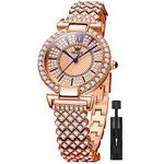 OLEVS Ladies Watches Rose Gold Japanese Quartz Female Analog Watches For Women Waterproof Stainless Steel Casual Dress Lady Wrist Watches