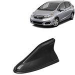 KINGSWAY® Shark Fin Car Antenna Compatible with Honda Jazz (Year 2018-2023), Universal Size Car Radio FM AM, Waterproof ABS Body, Easy Replacement, 1 Piece, Black Color