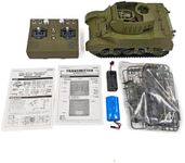 Goekhyrani RC Tank, 2079 U.S. M8 Self-Propelled Howitzer Tank, 1/16 Scale 2.4GHz Remote Control Military Vehicle with Sound & Lights, Dual-Speed, GIF for Him-RTR
