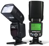 Commander Optics E-TTL Speedlite Flash with LED Backlit for Canon Rebel T7, SL3, 4000D, 850D, 80D, 90D, R, RP, R5, R6, R7, R8, R10, R100, 6D Mark II, 5D Mark IV & More Camera Flash for Canon