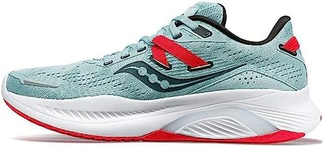 Saucony Women's Guide 16 Running Shoe, Mineral/Rose, 10M US