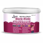 MagicWall Chalkboard Paint | 500 ML - Matt Finish | Water Base | Blackboard, Classroom Walls, Kids room Walls (Deep Pink)