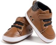 CENCIRILY Baby Boys Girls High Top Sneakers Soft Soles Anti Skid Infant Ankle Shoes Toddler Prewalker First Walking Crib Shoes
