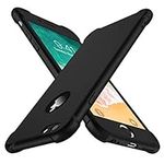 ORETECH for iPhone 6 Plus Case, iPhone 6P Case with [2 x Tempered Glass Screen Protector] 360 Shockproof Ultra Thin Anti Scratch Hard PC Silicone TPU Bumper Case for iPhone 6s Plus (5.5 inches) -Black