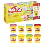 Play-Doh Rainbow Colours Modelling Compound Pack, Non-Toxic Mini Cans for Party Bags & Classroom Rewards, Mix, Mould & Create with Bright Colours, Arts & Crafts Toy for Kids 2+, Great Gift
