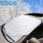 Car Windscreen Cover Sunshades, SMALUCK Car Windshield Cover Sun Shade UV Protective Front Window Cover - Snow Ice Frost Sun UV Dust Water Resistant in all Weather (140x90cm)