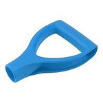 32mm D Shaped Plastic Grip Shovel Handle Replacement Spades Forks Garden Snow Removal Shovel (Light Blue)