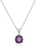 Purple Necklace 925 Sterling Silver