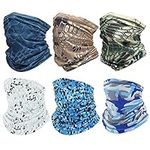 Golopatop Neck Gaiter Snood Ice Silk Outdoor Multifunctional Headwear Elastic Tube Scarf Magic Headband Breathable UV Resistance Bandana Face Mask for Men Women Cycling Hiking Fishing