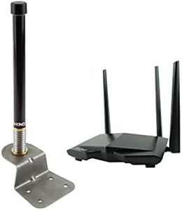 KING KS1000 Swift Omnidirectional WiFi Antenna with WiFiMax Router and Range Extender - White
