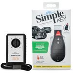 Simple Key, Key Fob and Key Programmer with Interchangeable 3 & 4 Button Keypads, Key Replacement Kit, Simple Key Programmer for Car Remote Start and Keyless Entry