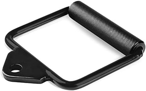 Yes4All Black D Row Handle Cable Attachment for Weight Workout, Cable Machine Accessories for Home Gym