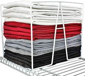 TitanSecure 8 PK White Wire Shelf Dividers for Closets on 12" Wire Shelves - Sturdiest Closet Organizer Takes Seconds to Install. Organize Your Bedroom, Bathroom and Much More