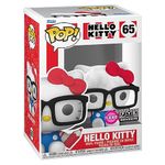 Funko Hello Kitty 65 - Hello Kitty Hipster Nerd with Glasses Exclusive Flocked