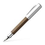 Faber-Castell 147580 Ondoro Smoked Oak Wood Fountain Pen