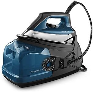 Rowenta Steam Iron for Clothes, Steam Pro Stainless Steel Soleplate, 1.1L Removable Tank, 1800W, Blue