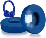 SoloWIT Cooling Gel Replacement Ear Pads Cushions for Beats Solo 2 & Solo 3 Wireless On-Ear Headphones, Earpads with High-Density Noise Isolation Foam, Added Thickness - Blue