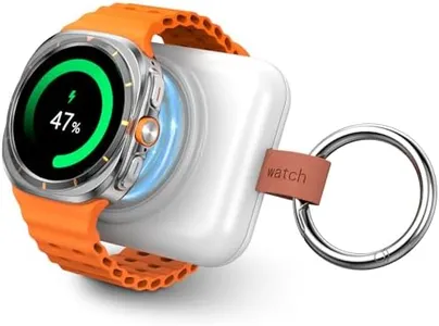 ACEQINGSE Portable Charger for Samsung Galaxy Watch 7 Ultra, 1800mAh Wireless Magnetic Charger, Keychain Power Bank for Samsung Galaxy Watch 7/ Ultra /6/6 Classic/5/5Pro/4/3 and Active 2/1