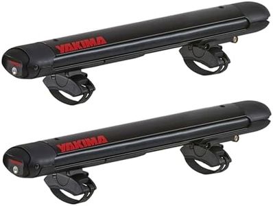 YAKIMA Roof Rack for 4 Pair Skis or 2 Snowboards, Universal Car Mount w/Expandable Hinge, FatCat EVO 4