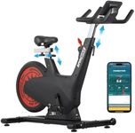 PioneerWorks Exercise Bike, 5 in 1 Self-Powered Bike, 350 lbs Weight Capacity, 32-Level Adjustable Magentic Resistance & Emergency Brake, Silent Belt Drive, Adjustable Handlebar & Seat, Visualizing Motion Data