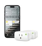 Eve Energy (Matter) 2 Pack - Smart Plug, App and Voice Control, 100% Privacy, Matter Over Thread, Works with Apple Home, Alexa, Google Home, SmartThings