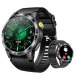 IEOTT Smart Watch, GPS Fitness Tracker with Compass, 1.508" AMOLED Always-on Display, Bluetooth Call, Health Monitor, 110+ Sports Modes, IP68 Waterproof Sport Watch for Android iPhone with 2 Bands