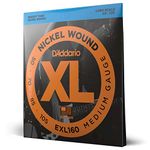 D'Addario EXL160 Nickel Wound Bass Guitar Strings - Medium 50-105, Long Scale