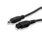 FireWire Cable 9pin/4pin Cable, FireWire 800 9-pin to FireWire 400 4-pin Compatible with Canon Panasonic Sony Camera Camcorder Connect to Apple iMac 27" MacBook Pro Computer. (6-Feet)