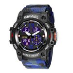 Mens Digital Watch, Sport Watches for Men Outdoor Military Digital Analog Stopwatch Waterproof Multifunctional Wrist Watch