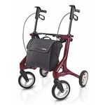 Topro Pegasus Ultra lightweight Carbon Fibre Folding Rollator Walker Walking frame (Red)