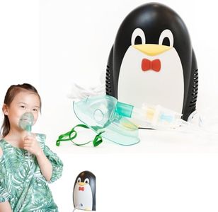 Portable Penguin Tabletop Compressor Nebuliser Nebulizer Machine with masks and mouthpiece for kids Child travel and household use, Jet nebuliser for respiratory problem