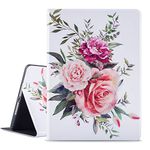 Ipad Air Case/Ipad Air 2 Case/Ipad 9.7 Inch 2017 2018 Case/Vimorco Soft TPU Back Cover with Adjustable Stand, Bump Drop Resistance Cover Protector for Ipad 5th 6th Gen, Auto Wake/Sleep, Bouquet