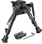 TW TWOD Rifle Bipod 6-9 Inch Adjustable Spring Return Picatinny & Swivel-Stud Sniper Hunting Bipod with Mount Adapter