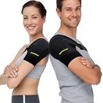 SURPOWN Shoulder Brace Support for men and women, Shoulder Bandage Shoulder Sleeve for Rotator Cuff Pain Relief, Adjustable Shoulder Strap for Extra Comfort, Fits left or right Shoulder, One Pack