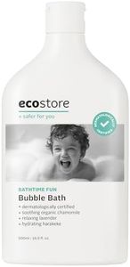 ecostore Bubble Bath, Lavender & Geranium, 16.9 fl oz (500 ml), Bubble Bath, For Babies, Bath, Organic Chamomile Blend, Gentle on the Skin, No Synthetic Fragrance