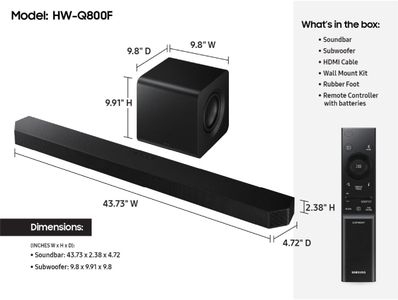 Samsung HW-Q800F Soundbar – Dolby Atmos Surround Audio