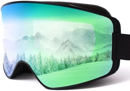 Eclipse Optics - OTG Ski Goggles with Interchangeable Lens System (Green)