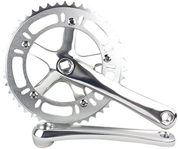 SENQI 46T Single Speed Fixed Gear Crankset Cranks (Silver)