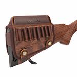 Tourbon PU Leather Cheek Rest Rifle Buttstock Ammo Holder for for .30-06, 308.30-30.357.270