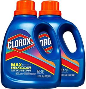 Clorox Max Performance Stain Remover and Color Booster, 82 Loads, 112.75 Ounces (Pack of 2)