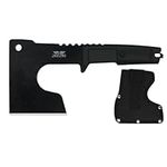 JXE JXO Camping and Survival Hatchet, 9.8" Full Tang Mini Camping Axe, Ergonomic Rubber Handle, Come with Durable Nylon Sheath