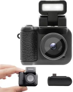 OIKSPY Digital Camera with 1.4 in LCD Screen 1080P 32GB Card Charging Base Monoreflexes Shaped CMOS Compact Portable Video Recorder Easy to Operate (Black)
